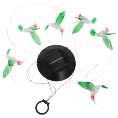 Fresh Fab Finds LED Solar Hummingbird Wind Chime String Lights