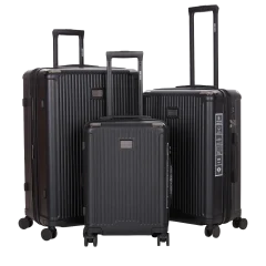 Roberto Cavalli Luxury 3-Piece Expandable Hard Shell 8 Spinner Wheel Luggage Set
