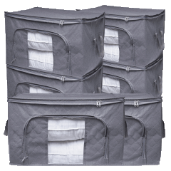 6-Pack: ZOBER Clothes Storage with Lids and Handle