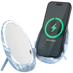The Set of Two Illuminated Wireless Charging Mirrors
