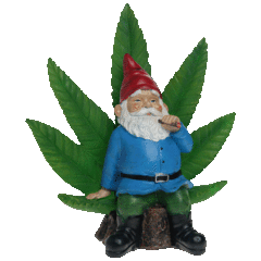Exhart LED Smoking Gnome Statues