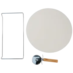 Le Regalo 3-Piece Pizza Stone Set