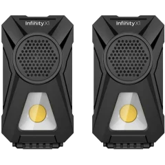 2-Pack: Infinity X1 Rechargeable BlueTooth LED Worklight Speakers