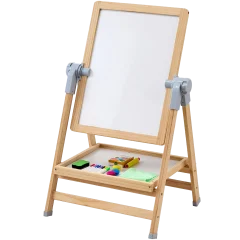 VEVOR Kids 2-In-1 Double-Sided Wooden Magnetic Art Easel