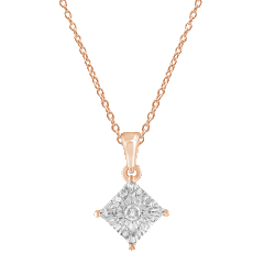 Diamond Muse 1/10 Carat TW Genuine Diamond Necklace