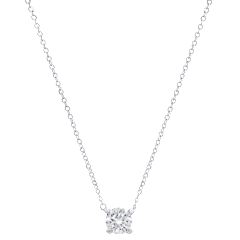 Saffron 0.5 Carat TW Moissanite Pendant Sterling Silver Necklace