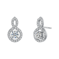 Rachel Glauber Simulated Diamond Classic Drop Earrings