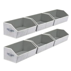 6-Pack: Cheer Collection Wide Storage Bins