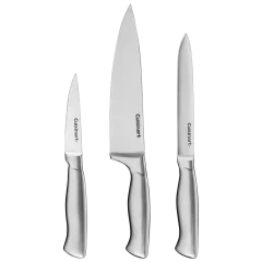 Cuisinart Juego de Cuchillos de Chef de Acero Inoxidable de 3 Piezas
