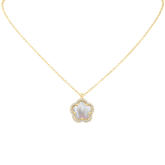 CZ by Kenneth Jay Lane 1 Carat TW Pave CZ Trim Clover Pendant Necklace