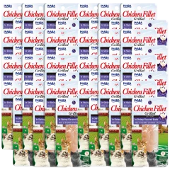 48-Pack: INABA Hand-Cut Grilled Chicken Fillets in Shrimp Flavored Broth