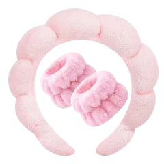 3-Pack: Seeboo Non-Slip Bubble Spa Headband & Wristband Set
