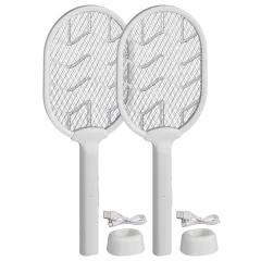 2-Pack: Ermek USB Rechargeable Fly Zapper Racquet