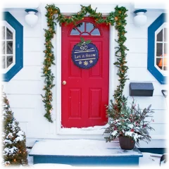 Decoración Navideña Iluminada Kringle Express con Tapas de Botella