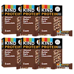 30-Pack: KIND Protein Almond Butter Dark Chocolate with Peanuts Bars