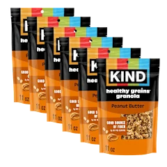 6-Pack: KIND Healthy Grain Peanut Butter Whole Grain Clusters