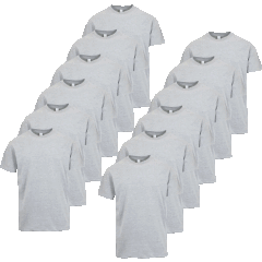 12-Pack: GBH Men's Premium Heavyweight Crew Neck Short Sleeve Tee