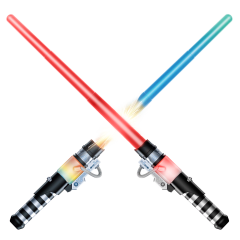 2-Pack: USA Toyz Light Force Galaxy Light Up LED Swords