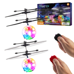 2-Pack: Force1 Orbiter Flying Orb Ball Hand Operated Drones