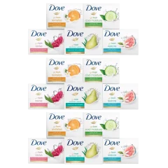 15-Pack: Dove Bar Soap Variety Bundle