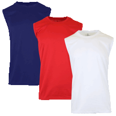 3-Pack: Galaxy by Harvic Men's Moisture Wicking Performance Muscle Tee