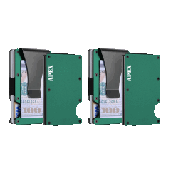 2-Pack: Apex Men's RFID Blocking Credit Card Holder With Money Clip