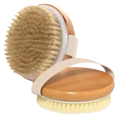 2-Pack: Cheer Collection Natural Bristle Exfoliating Body Brush Set