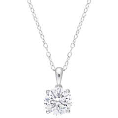 The White Sapphire Heart Pendant