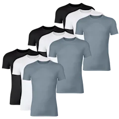 9-Pack: Hanes Originals SuperSoft Men's Crewneck Short Sleeve Tees
