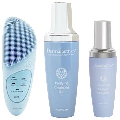 Dermalactives Cleanse & Plump Bundle with Cleanser & Collagen Moisturizer