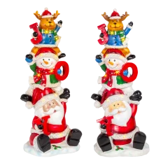 Winter Lane Figura Navideña Apilable de Alegría de 23" con LED