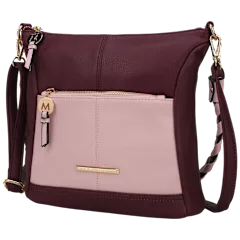 MKF Collection Nala Vegan Color-Block Leather Women's Shoulder Bag