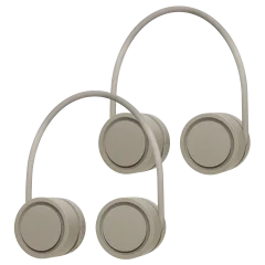 2-Pack: XO Poppy Soft Touch Neck Fan with Case