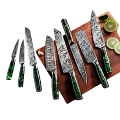 The Tengoku 8-Piece Chef Knife Set