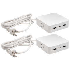 2-Pack: Limitless 5-Device Charger with USB Type-C & AC Outlets