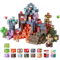 VEVOR Kids 150-Piece Montessori Magnetic Blocks Dark Castle Building Set