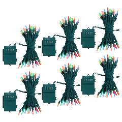 6-Pack: Bethlehem Lights Mini Faceted 17FT Battery LED String Lights