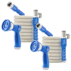 2-Pack: Pocket Hose 50-Foot Expandable Garden Hoses with Hand Sprayers