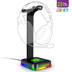 HyperGear RGB Command Station Headset Stand
