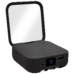 Aduro PowerUp Glow Batería Portátil y Espejo Compacto