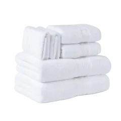 Luxury Home 6-Piece 100% Cotton 550 GSM Towel Set
