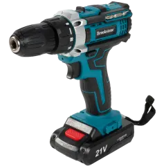 Brookstone 21V Power Drill with Accessories & Carry Case