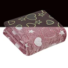 Luxury Home Glow-in-the-Dark Ultra Soft Micro Plush Fleece Throw Blanket