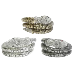 Romano Stivali Elegant Crystal Serpent Bracelet