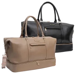 Ellen Tracy 20" Weekender Duffel with Drop Bottom Compartment