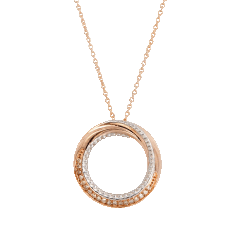 Savvy Cie Radiance Circle Diamond Necklace