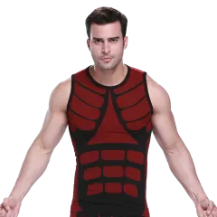 Extreme Fit Block Print Mens Sleeveless Compression Shirt