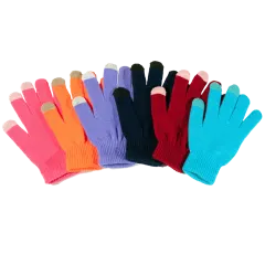 6-Pack: XIX Unisex Touchscreen Ultra-Soft & Comfy Gloves