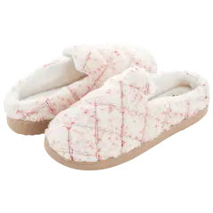 Floopi Womens Sherpa Fur Quilted Slippers