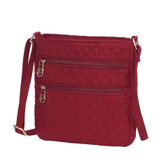 MKF Collection Lainey Solid Quilted Cotton Women’s Crossbody by Mia K.